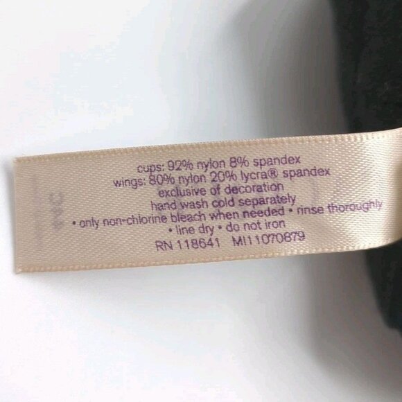 Lane Bryant Cacique Womens Bra Smooth Balconette U/W Size 44C Black w/ Lace - Picture 8 of 9